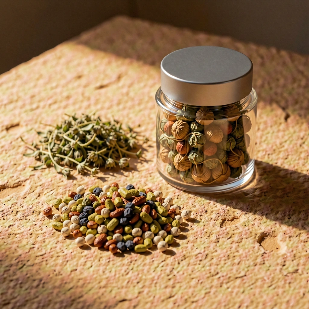 Healthy lifestyle products in morning light