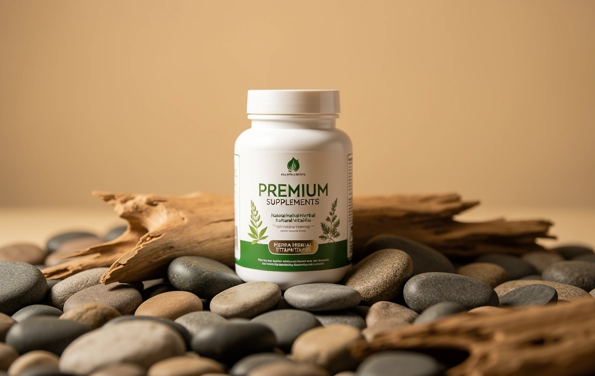 Natural metabolic support supplements in premium packaging